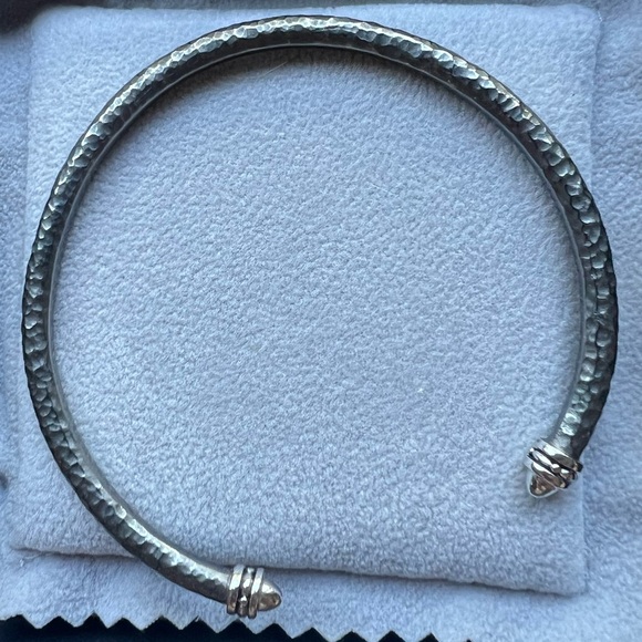 Silver cuff bangle bracelet - Designs by Hera - Picture 3 of 5